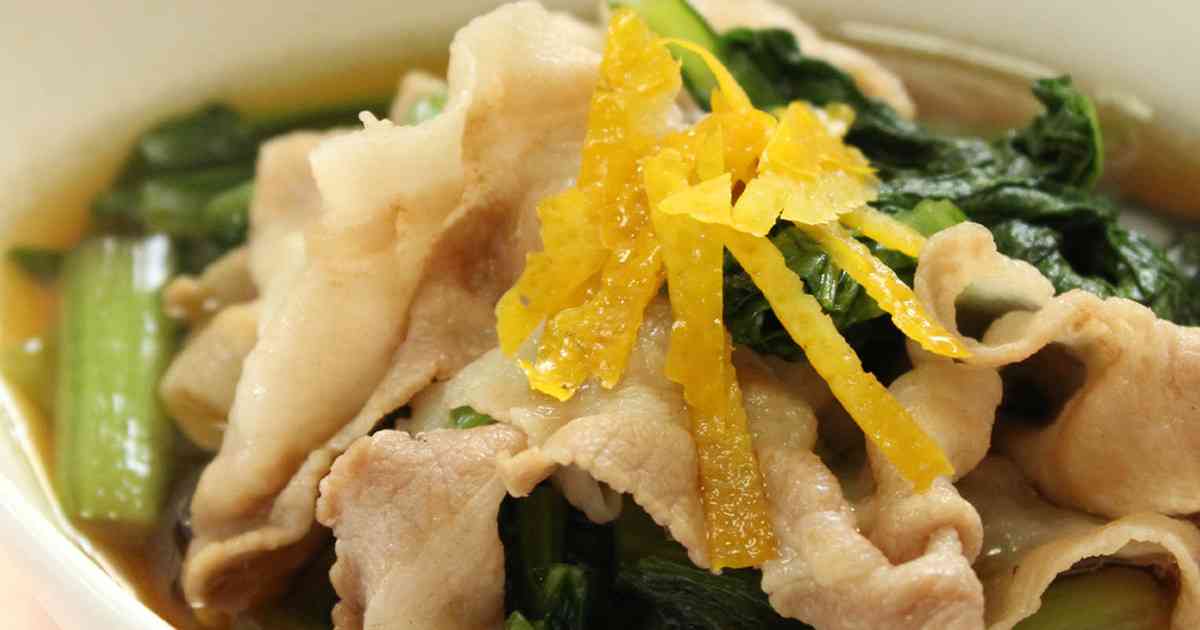 香味柚子☆豚しゃぶの小松菜煮 by スマイルちょこ 【クックパッド】 簡単おいしいみんなのレシピが342万品