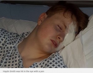 いじめ被害の15歳少年、ボールペンで片目を突かれて失明（英） (2017年7月24日) - エキサイトニュース