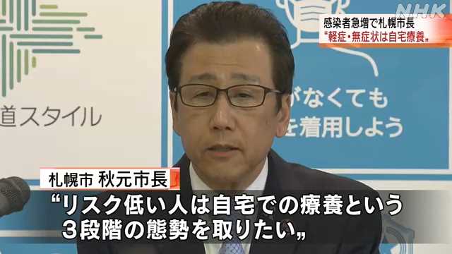 無症状軽症 医師判断で自宅療養｜NHK 北海道のニュース