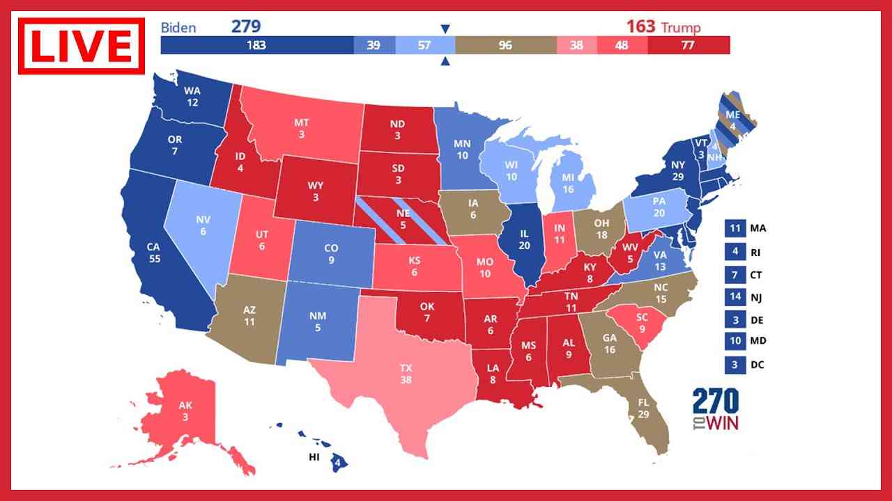 ? LIVE 2020 Election Map - 2020 Presidential Election Results - LIVE Vote Counts - YouTube