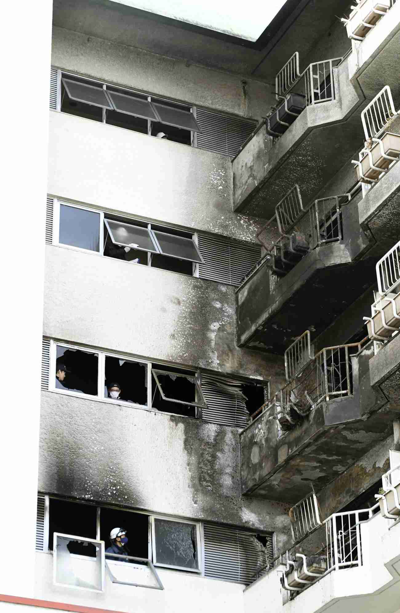 住人救助中の消防署員死亡 盛岡マンション火災