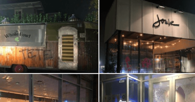 100+ Antifa Rioters Vandalized Portland Buildings -- No Arrests