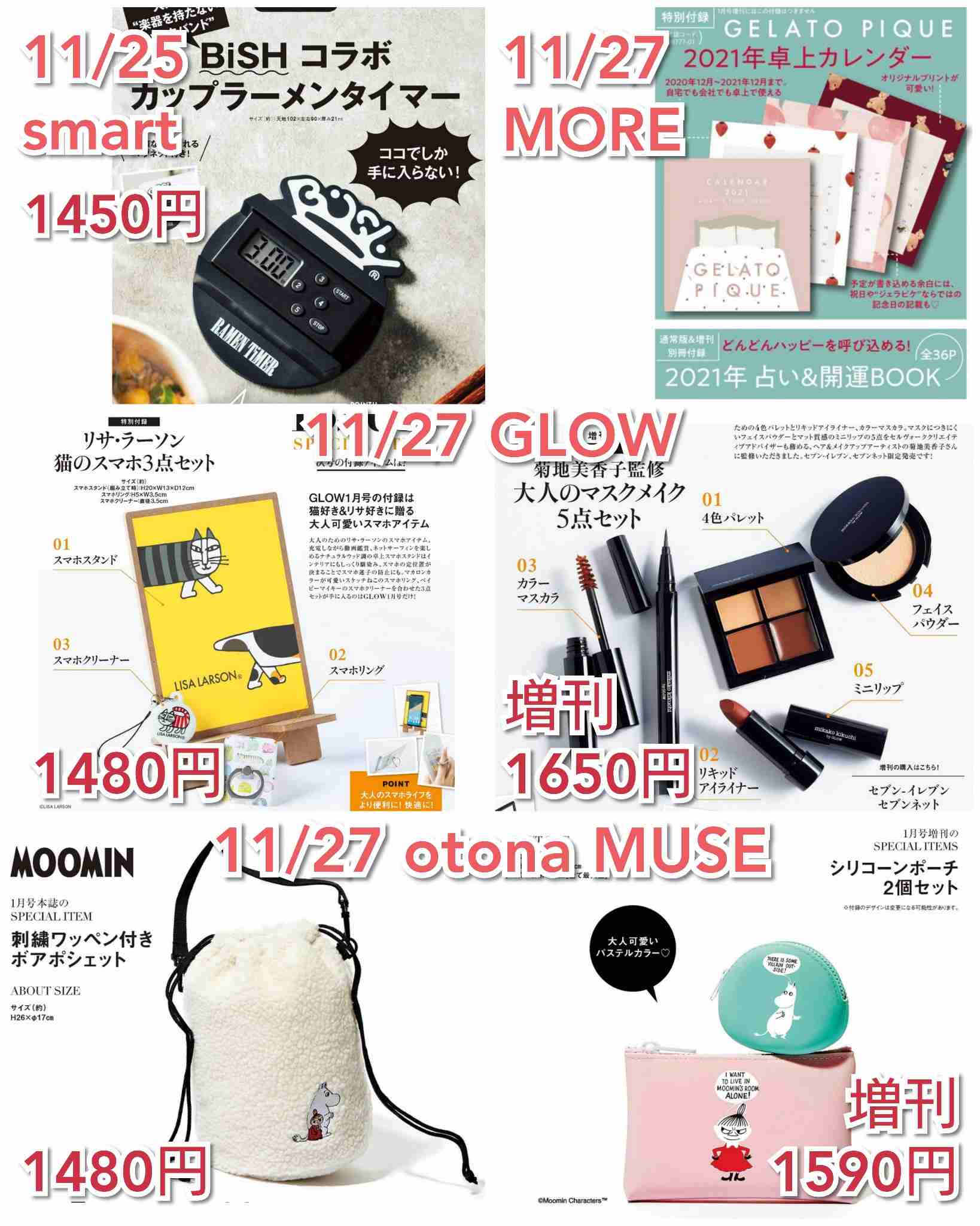 【定期トピ】雑誌付録12・1月号