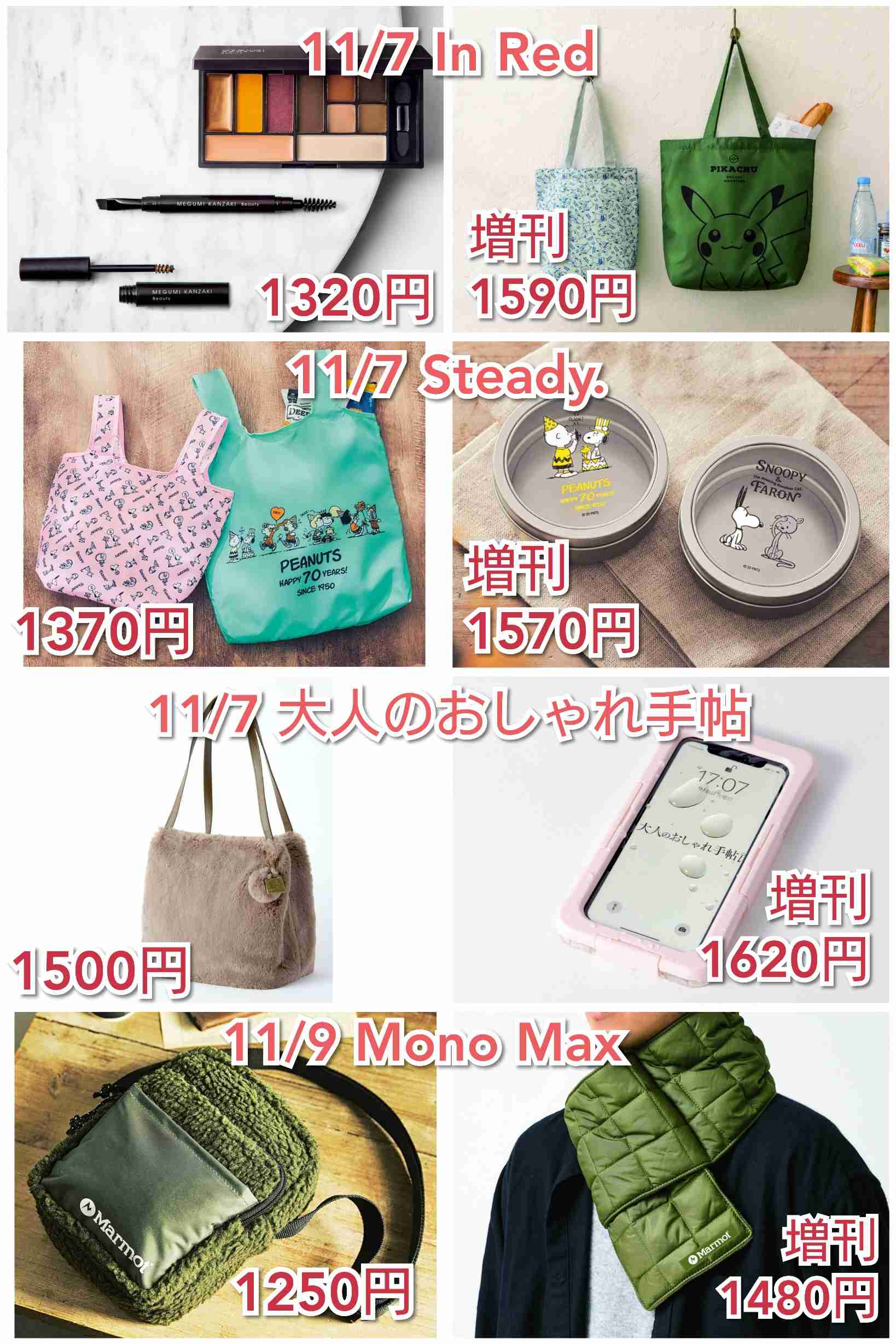 【定期トピ】雑誌付録12・1月号