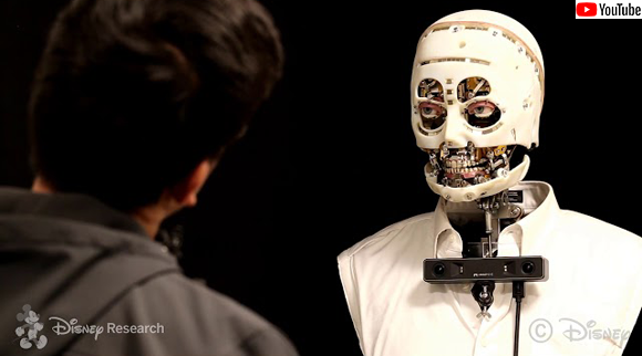 こっち見んな...ディズニーが「目は口ほどにものを言う」ロボットを開発 : カラパイア