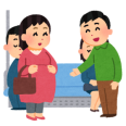 杖を着いたおじいさんに「座ってください」と声をかけたが耳が遠くて聞こえてない... | ガールズちゃんねる - Girls Channel -