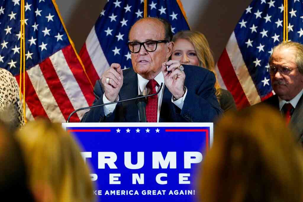 Giuliani presses Trump election challenge case in fiery news conference with legal team | Fox News