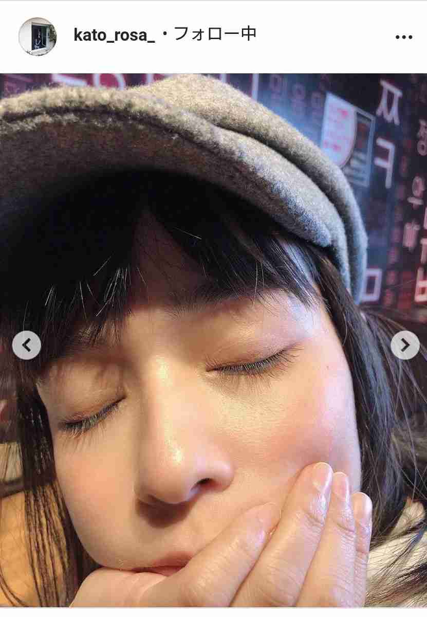加藤ローサ、まつげメイクしたデート姿に「いつまでも変わらぬ美しさ」「透明感すごすぎる」