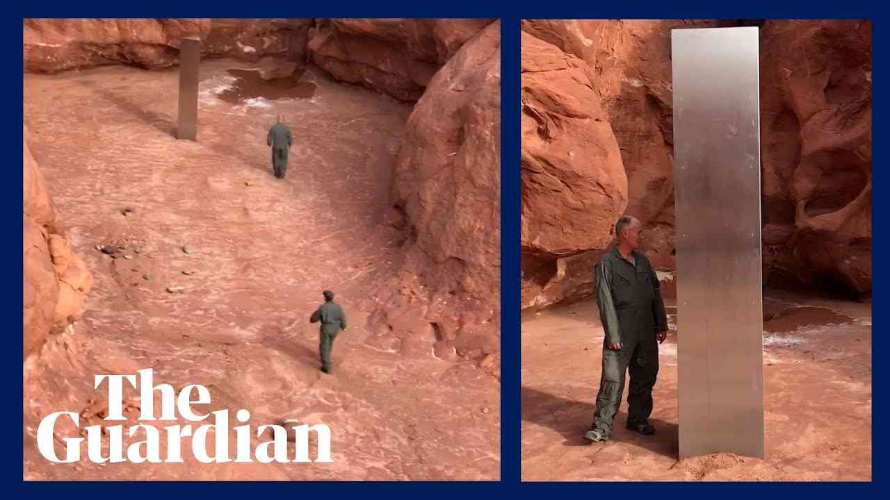 'This is wild': mysterious monolith found in Utah desert - YouTube