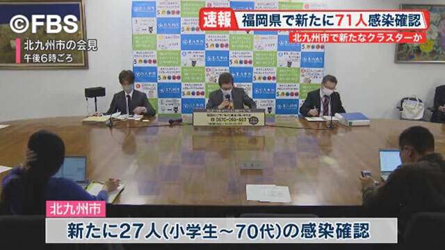 新型コロナウイルス　福岡県で新たに７１人の感染確認