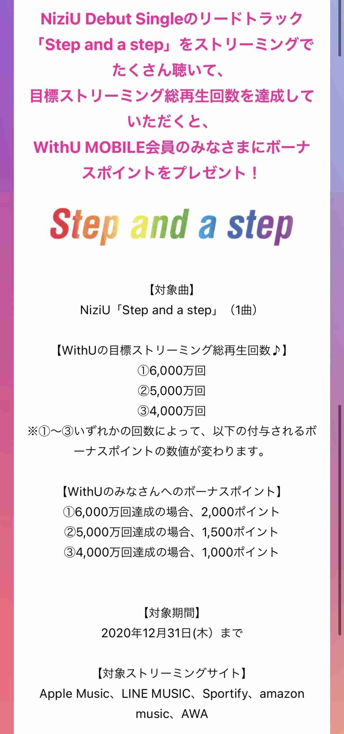 NiziU「Make you happy」再生2億回突破 再び快挙