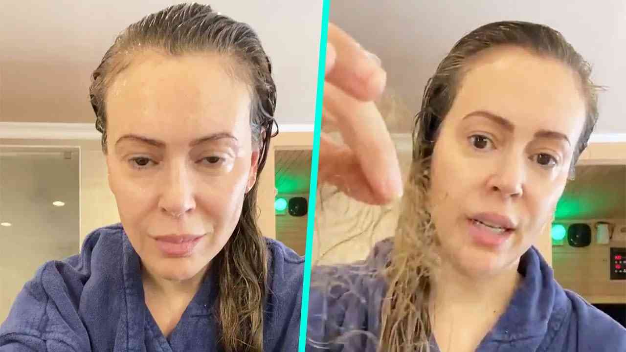 Alyssa Milano Reveals Shocking Hair Loss From COVID-19 - YouTube