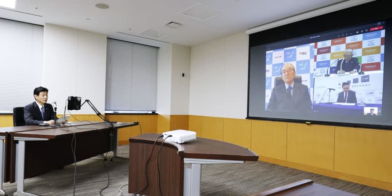 テレワーク徹底を再要請　西村再生相、経済3団体に ｜ 共同通信
