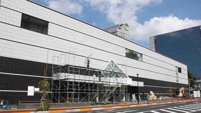 クレオ旧イオン棟の解体工事始まる　つくば駅前