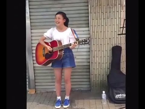 14歳の幾田りら/ikura YOASOBI 路上ライブ ヒカリへ/miwa (cover) 2015年8月2日 14-year-old - YouTube