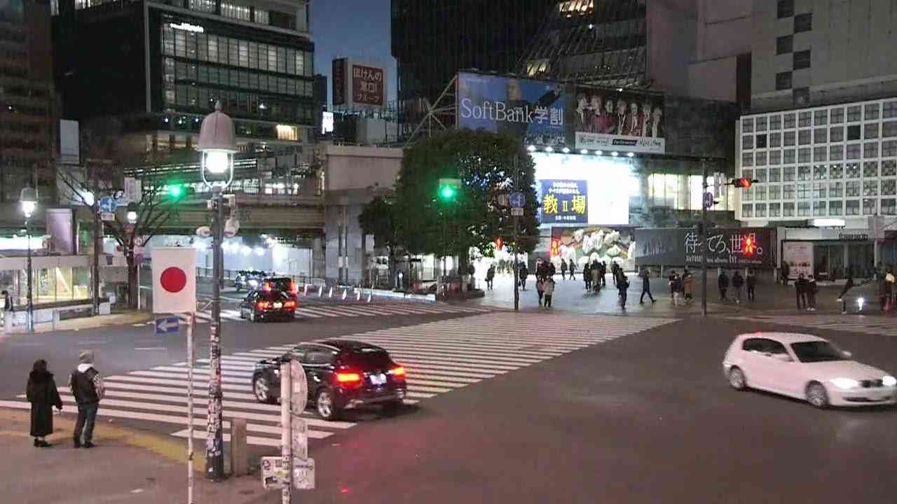 【LIVE】渋谷スクランブル交差点 ライブカメラ