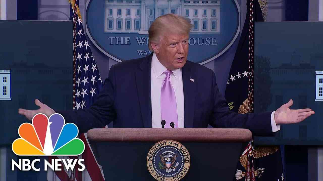 ‘They Like Me Very Much’: Trump Discusses The QAnon Conspiracy Theory Movement | NBC News NOW - YouTube
