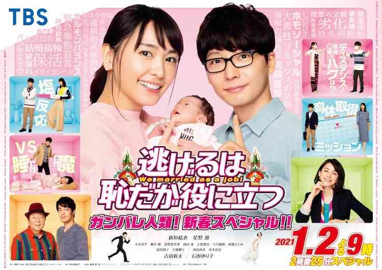 新垣結衣×星野源『逃げ恥』SP15.5% 4年ぶり新作でも支持集める