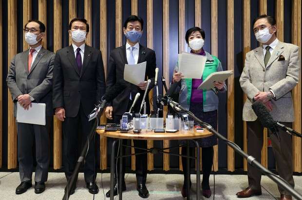 緊急事態宣言　政府なお慎重　「専門家にも判断を」　1都3県知事要請