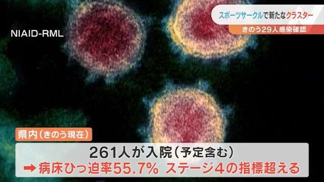２９人感染確認　スポーツサークルで新たなクラスター（福島県）（テレビユー福島） - Yahoo!ニュース