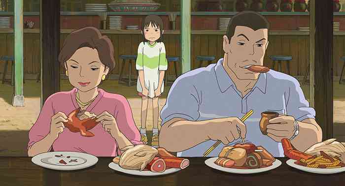 『千と千尋』カオナシのバランスゲーム　謎の料理を食べさせながらゆらゆら