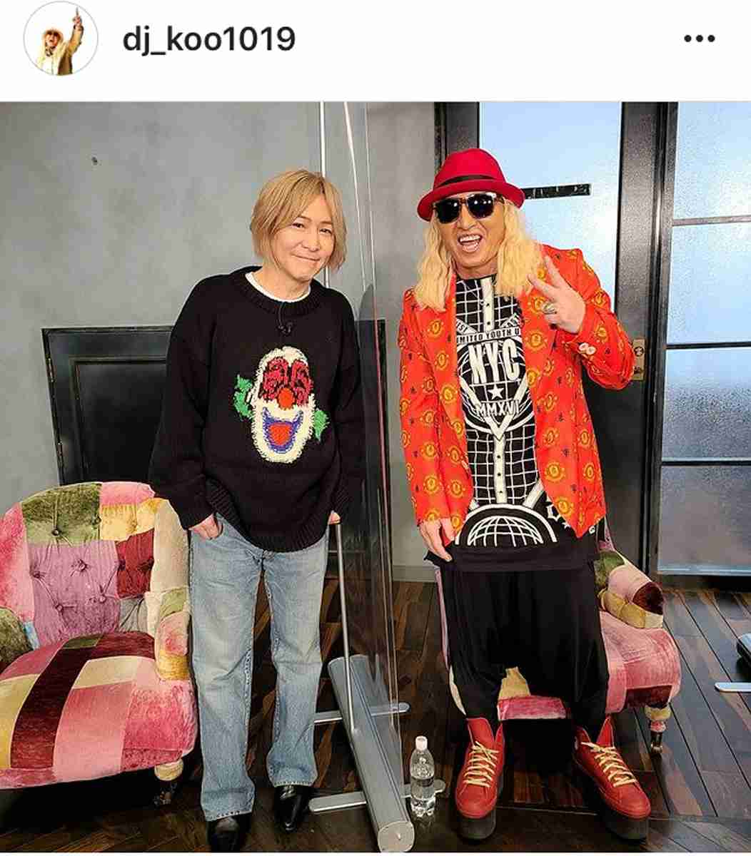 DJ KOO、金髪姿の小室哲哉氏と最新2ショット公開「小室さんの音楽が必要です!!」