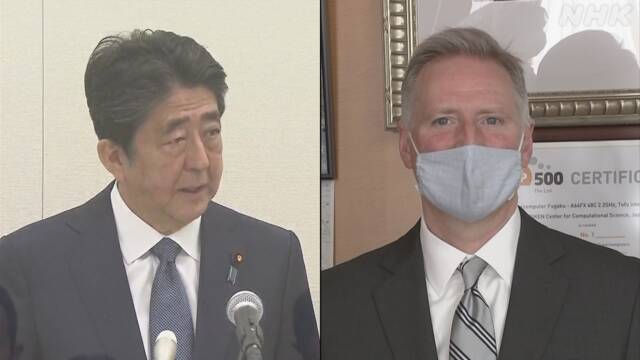 安倍前首相 米ヤング臨時代理大使と会談 日米同盟強化で一致 | NHKニュース