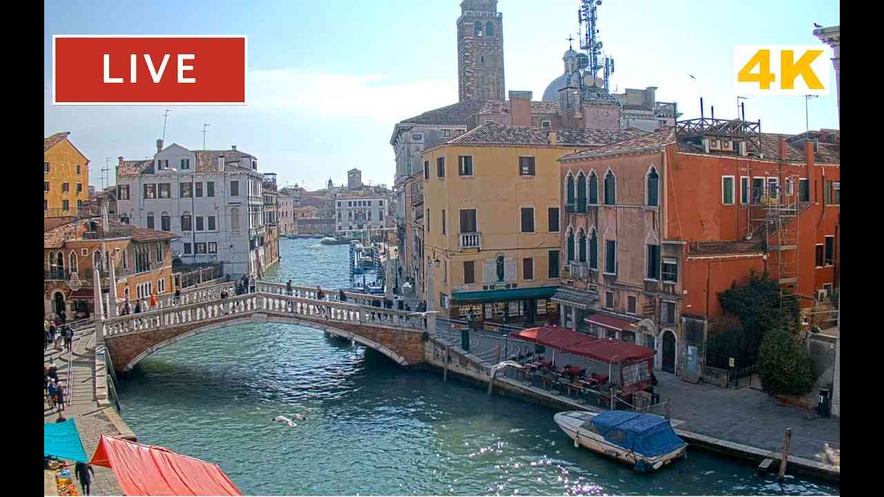 Live Stream of Ponte delle Guglie Venice - View from Hotel Filù Venezia  - Live cam in 4K - YouTube