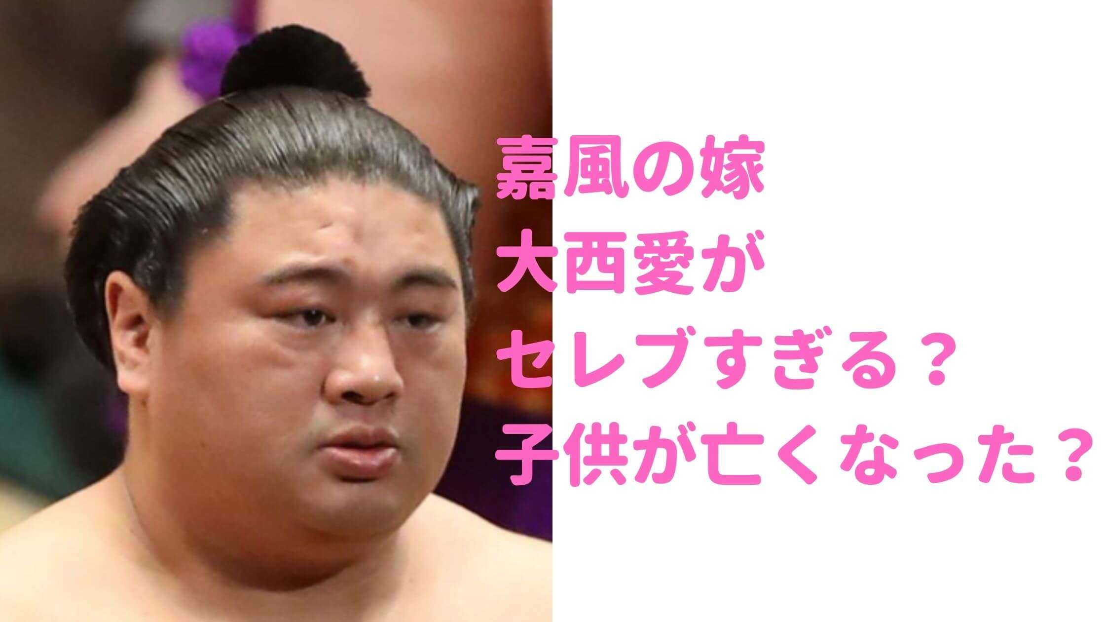 【顔画像】嘉風の子供が亡くなる？嫁の大西愛の年齢や馴れ初めは？【中村親方】 - D-media