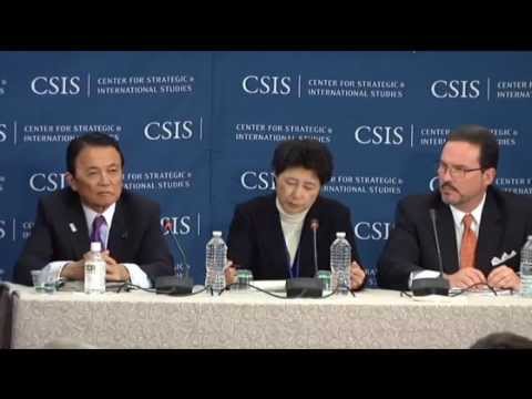 【水道民営化】麻生太郎副総理兼財務相が言及 2013年4月19日 G20財務相・中央銀行総裁会議 CSIS戦略国際問題研究所 - YouTube