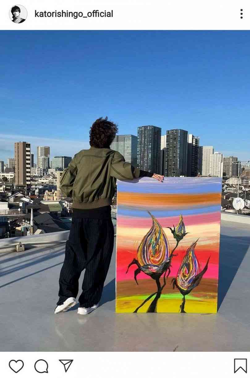 香取慎吾が描いた週刊誌の表紙アートが反響 3つの花のつぼみ絵に「胸が熱くなる」「力強い希望感じる」