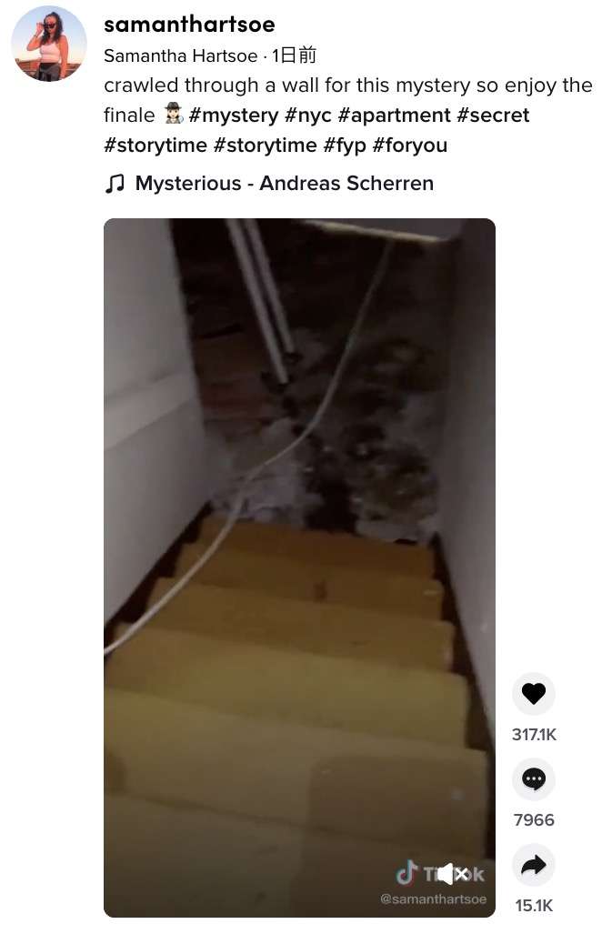 洗面所のすきま風が気になった女性、鏡の裏に謎の部屋へ通じる穴を発見（米）