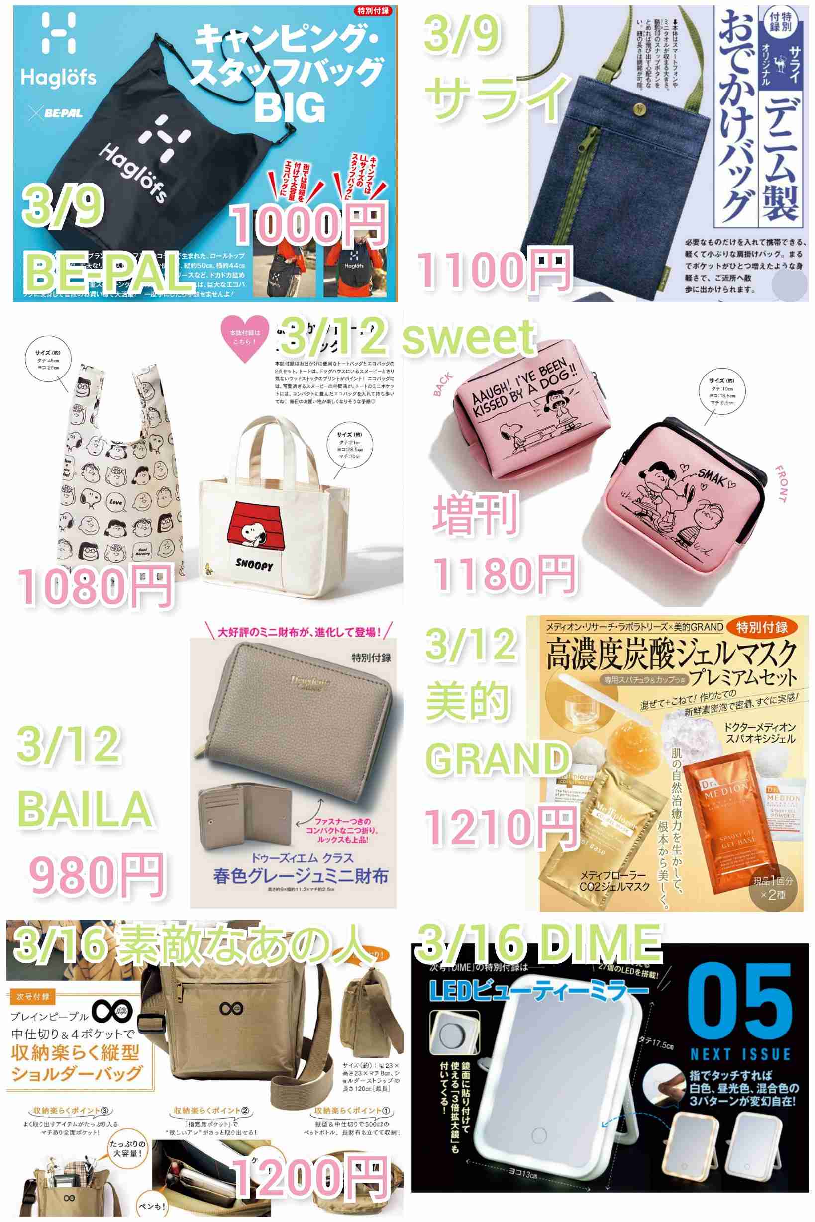 【定期トピ】雑誌付録4・5月号