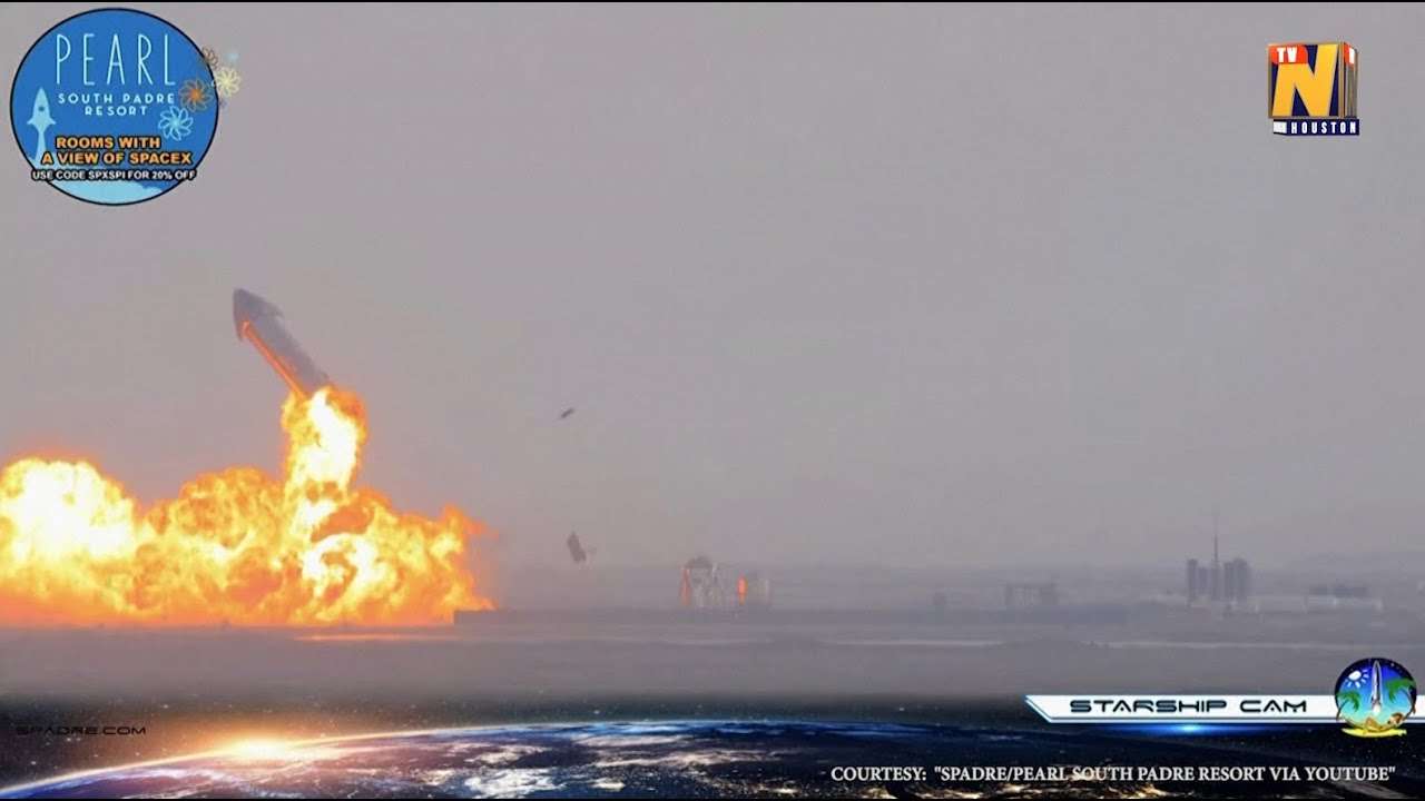 SpaceX's Starship rocket blows up shortly after landing - YouTube
