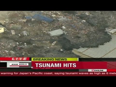 Entire towns engulfed by tsunami