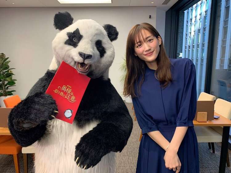 綾瀬はるか『ZIP！』パンダの星星と共演に歓喜　『奥様は、取り扱い注意』とコラボ | ORICON NEWS