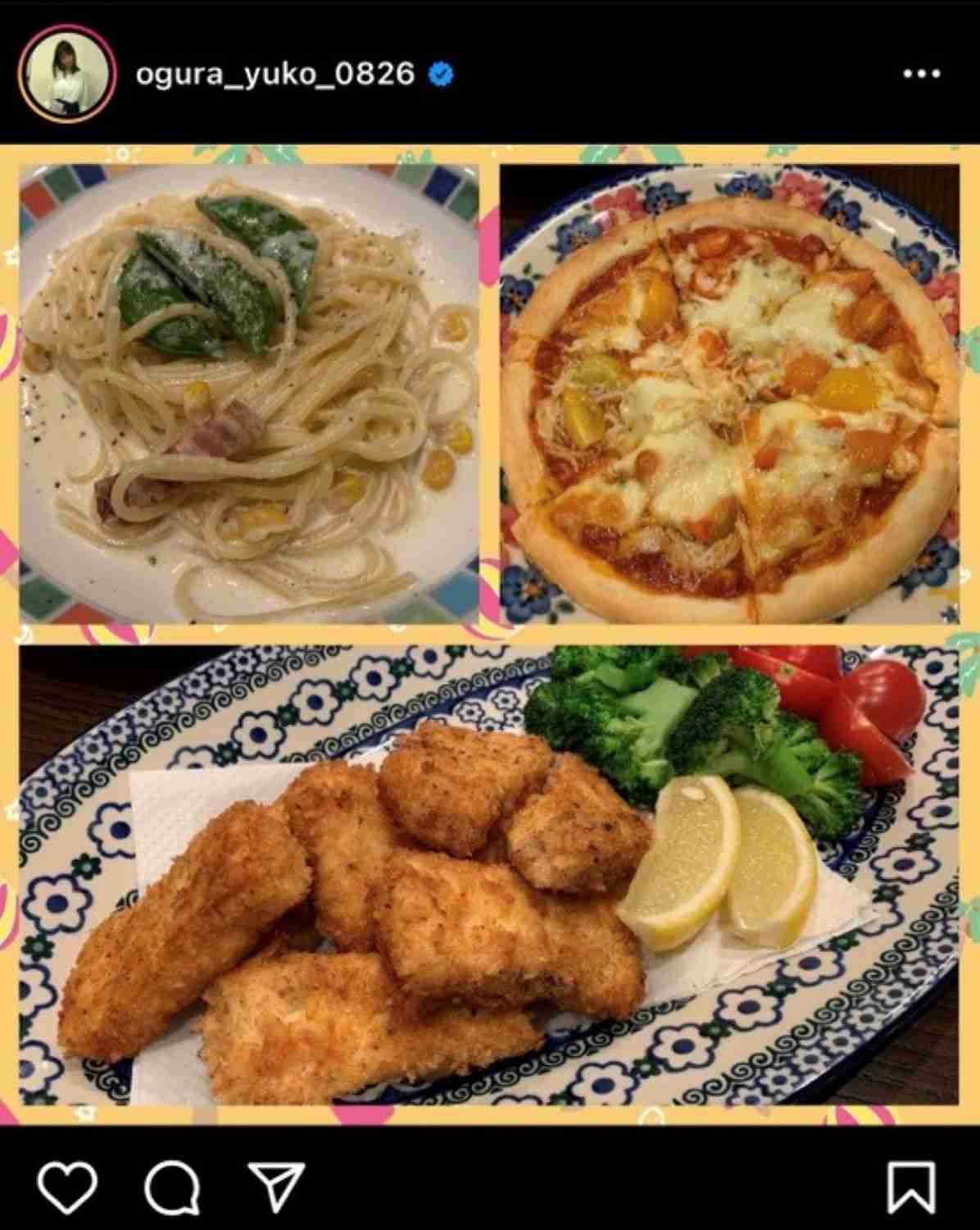 「ウーバー可能ですか？」　小倉優子、パスタにピザ…豪華手作り料理公開で反響！