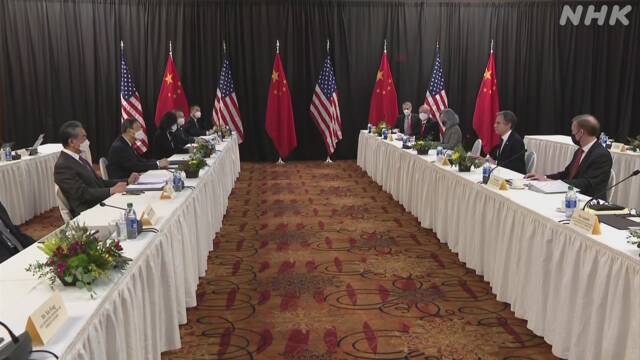 米中外交当局トップ初会談 両者の主張は真っ向から対立 | 米中対立 | NHKニュース