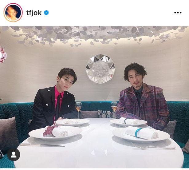 ディーン・フジオカ＆岩田剛典、ルイ・ヴィトンでの豪華すぎる2SHOTにファン歓喜「“美”しかない！」