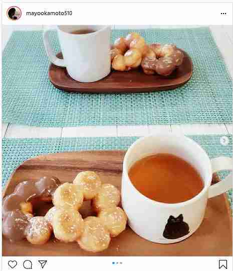 岡本真夜　息子のために大人気ドーナツを手作り　フォロワー「自分で作るなんてすごい」