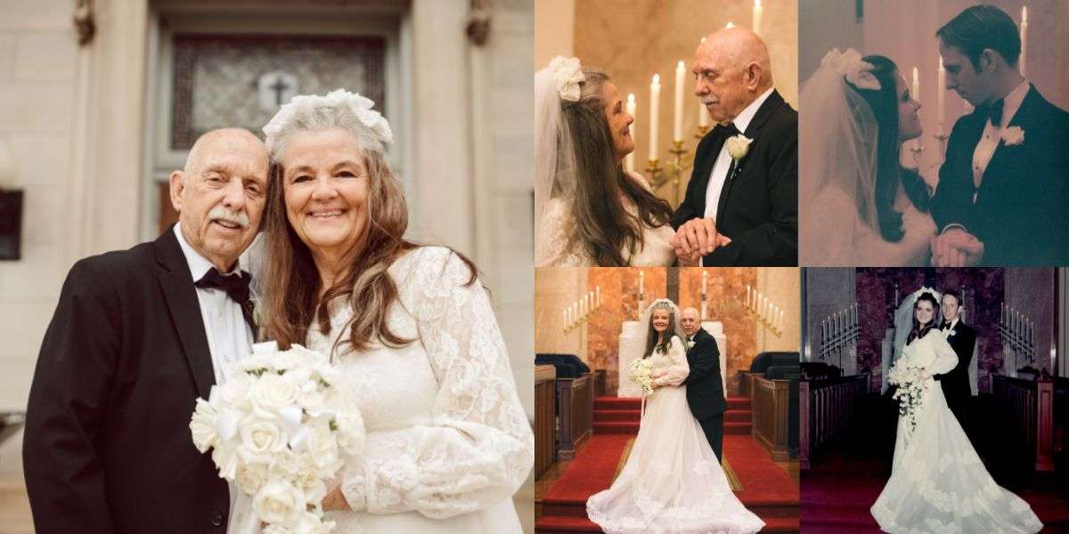 結婚50周年の記念に♡ウェディング写真を再現した夫婦が話題