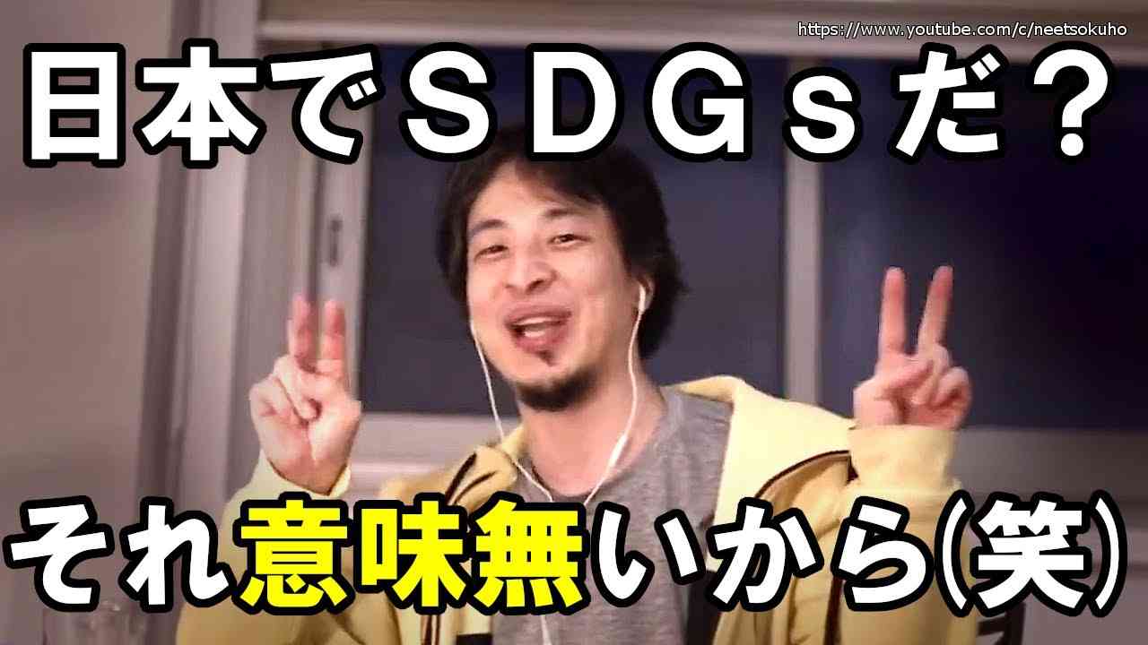 【ひろゆき】日本でのSDGｓが無意味な理由を説明しました - YouTube