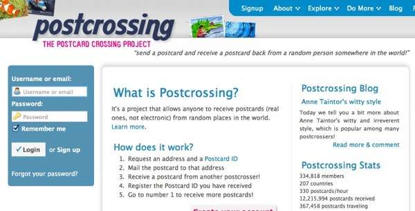 Postcrossingの始め方とその使い方（1）アカウントを取得しよう | 青空書簡