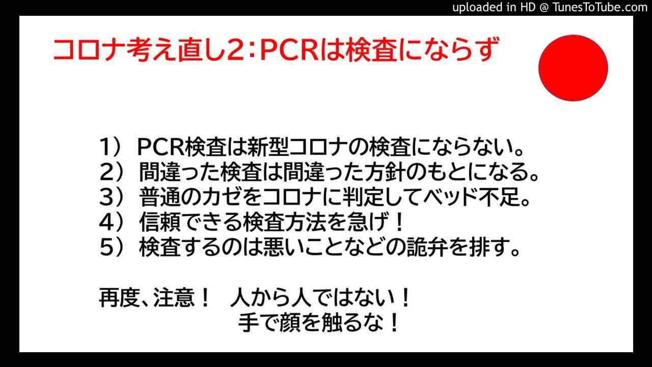 コロナを考え直す２：PCR検査はダメ - YouTube