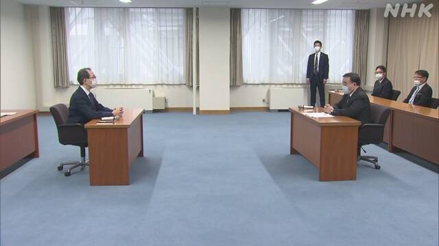 梶山経産相 処理水 海洋放出の方針決定で福島県知事と会談 | 福島第一原発 | NHKニュース
