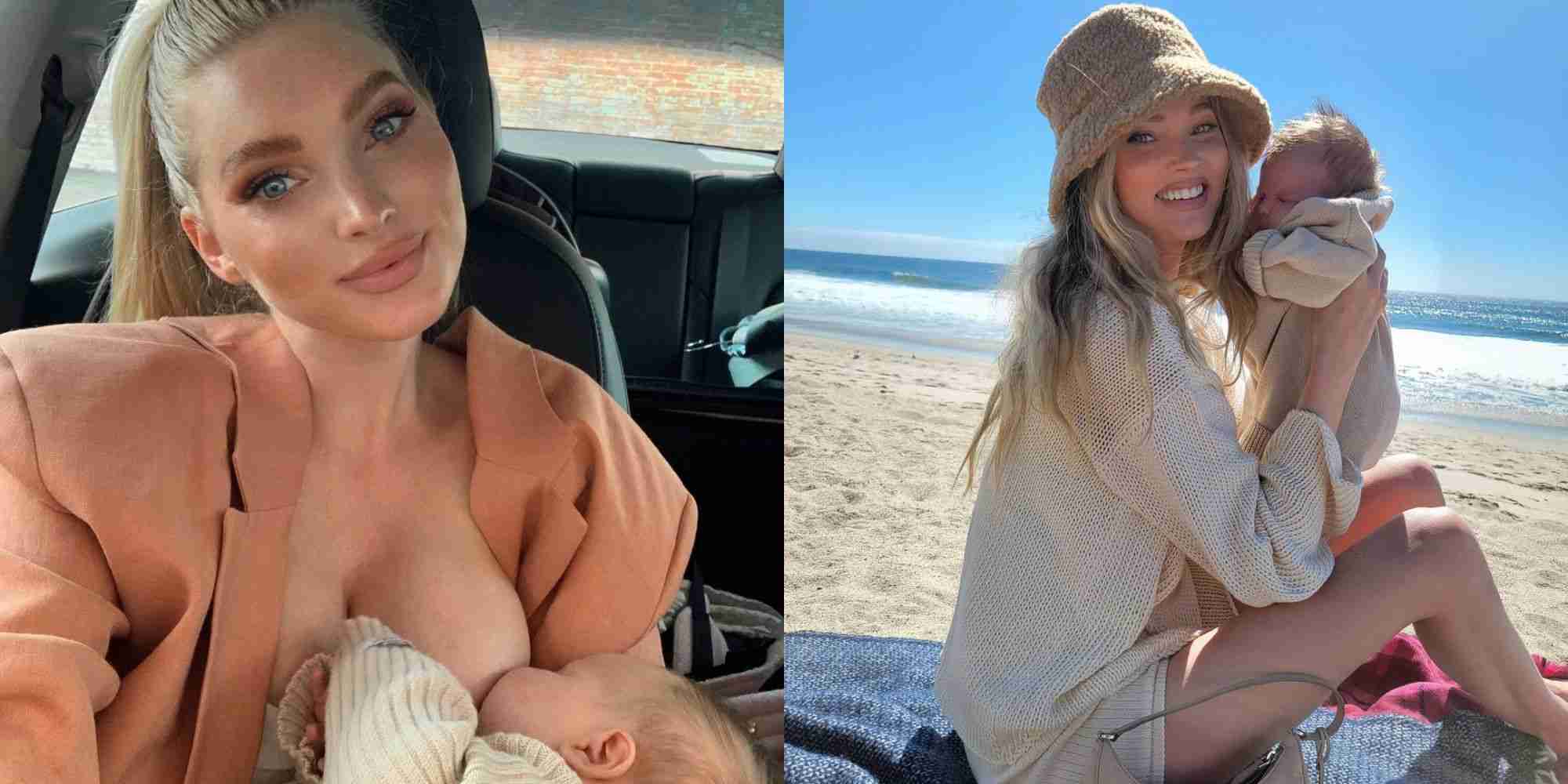 「自然なことなのに」人気モデルが授乳姿への批判に反論
