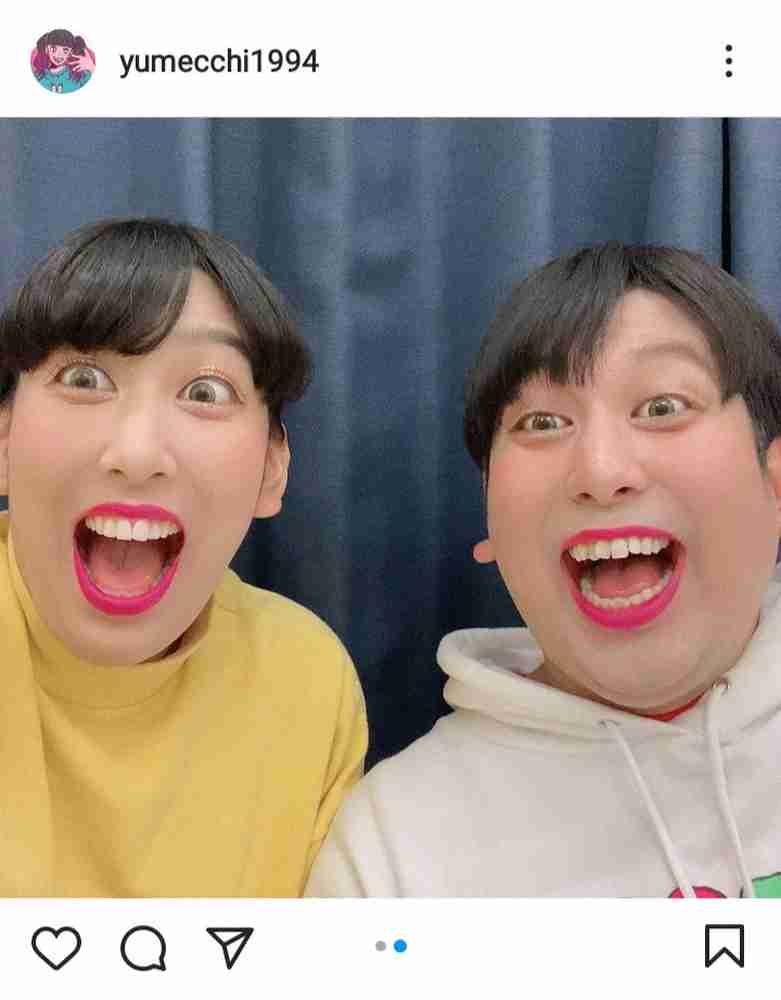 3時のヒロイン・ゆめっち、メイクしたレインボー・ジャンボと「双子ちゃん」2ショットに「激似！」の声