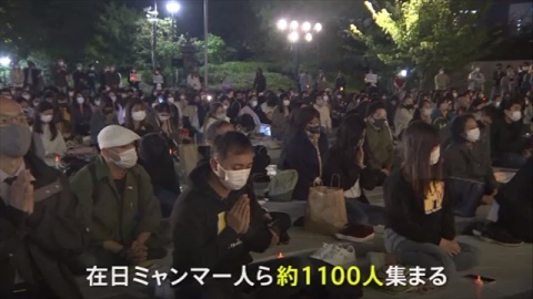 増上寺でミャンマーの死者供養、キャンドルで平和祈念（TBS系（JNN）） - Yahoo!ニュース