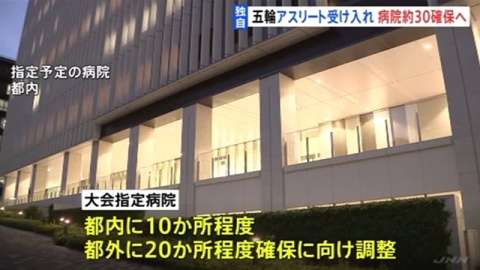 【独自】東京五輪・選手などの入院先に指定病院約３０か所確保へ（TBS系（JNN）） - Yahoo!ニュース