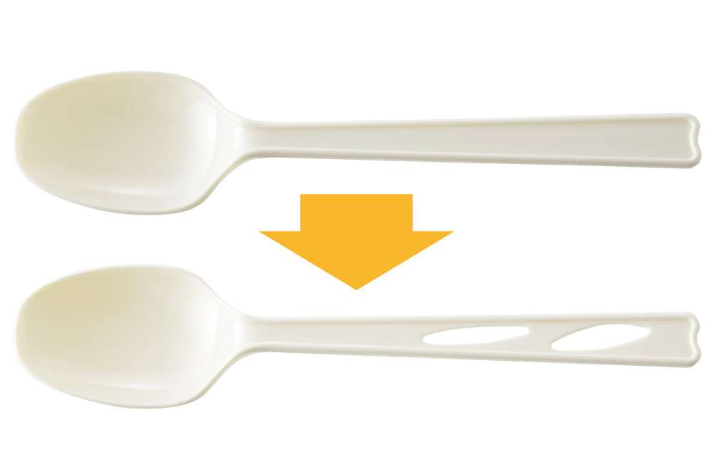 ファミマ、弁当用スプーンのデザイン変更でプラ削減&軽量化 - Impress Watch